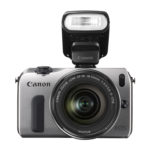 EOS M SILVER FRT w EF-M 18-55mm IS STM w SPEEDLITE 90EX EOS M SILVER FRT w EF-M 18-55mm IS STM w SPEEDLITE 90EX