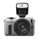 EOS M SILVER FRT w EF-M 22mm STM w SPEEDLITE 90EX EOS M SILVER FRT w EF-M 22mm STM w SPEEDLITE 90EX
