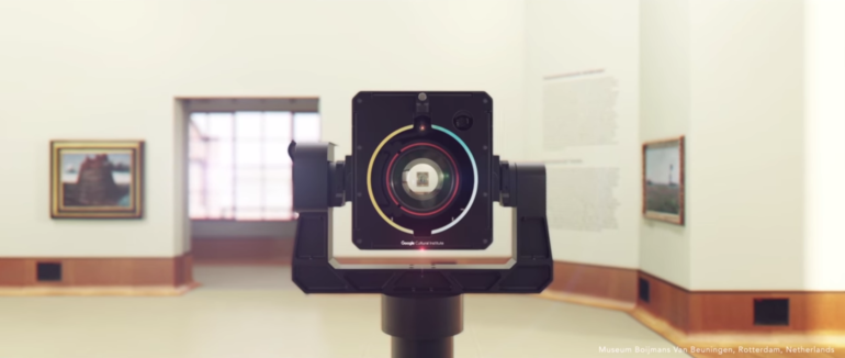 Expérimentation de l'art camera de Google au Musée Boijimans Van Beuningen