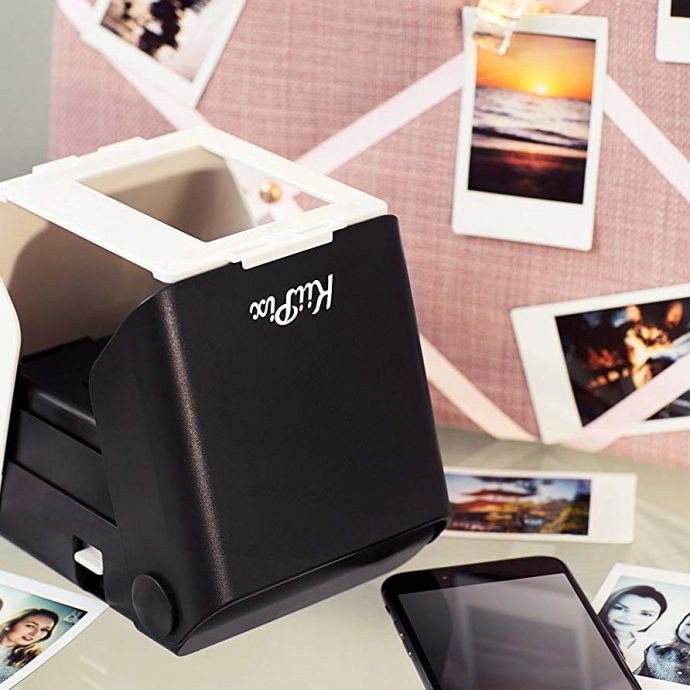 KiiPix Jet Black - Imprimante Photo Mobile Instantanée Pour Smartphone