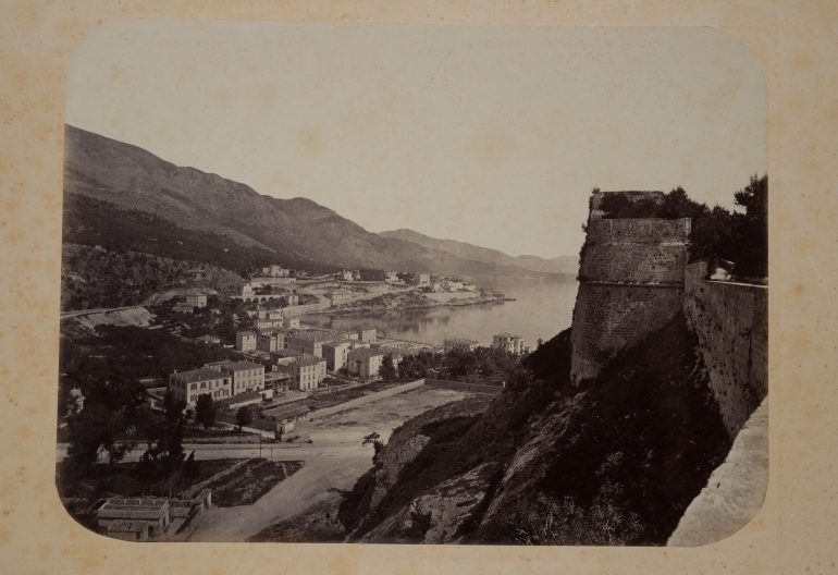 La condamine depuis la place du palais princier par T Walburg de Bray Circa 1875
