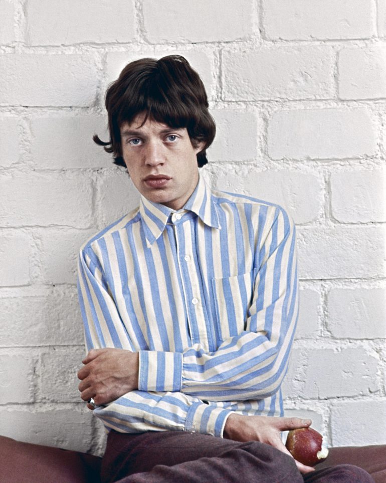 Stones Mick Jagger-la pomme
