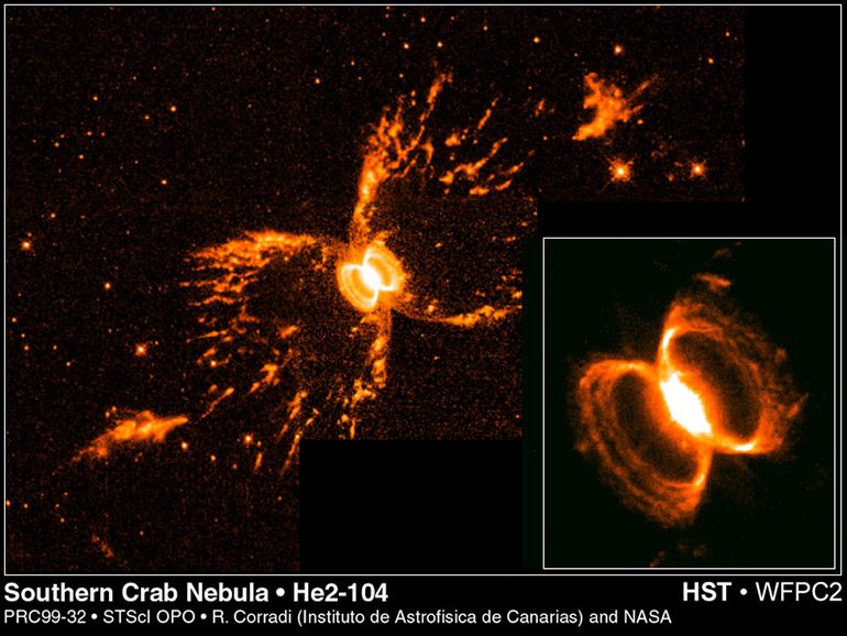 Hubble la nébuleuse du crabe en couleurs pour fêter ses 29 ans Lense