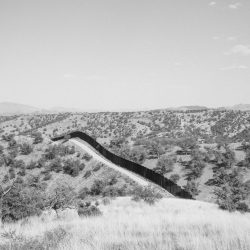 The wall dividing the US and Mexico near Nogales. Arizona. May, 2017.
