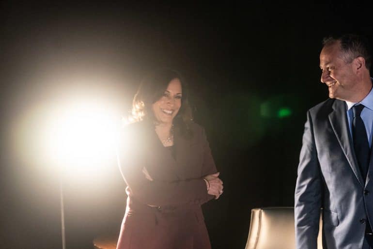 Kamala-Harris-accepts-VP-nom-Husband-Doug-Emhoff-WIlmington-Delaware-Aug-19-2020