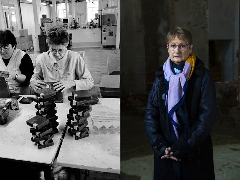 Odile Bresson Ouvriere Specialisee Manufacture de Morlaix_1998 et 2018_@Valerie Couteron
