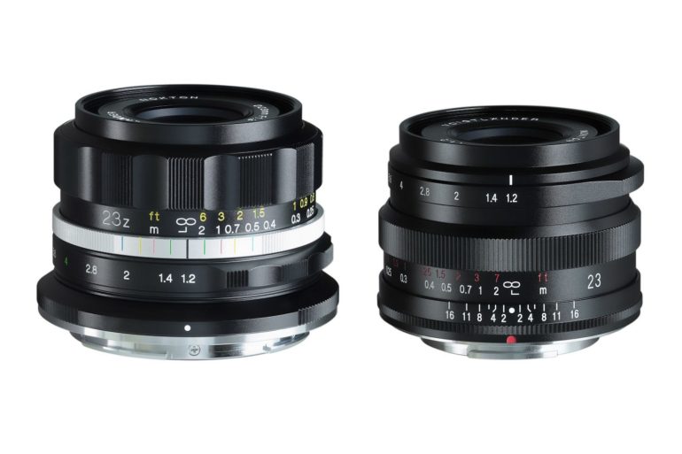 Nokton 23 mm f/1,2 Aspherical en montures Nikon Z et Fujifilm X