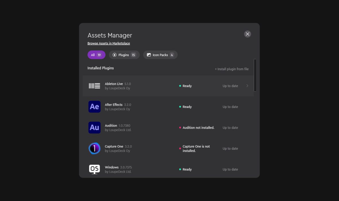 Loupedeck Marketplace