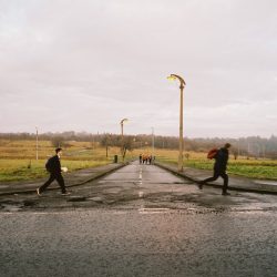 Children wlaking home from school, Linkwood Drive, Drumchapel.