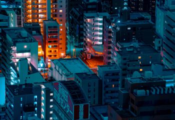 Sur les toits d'Osaka