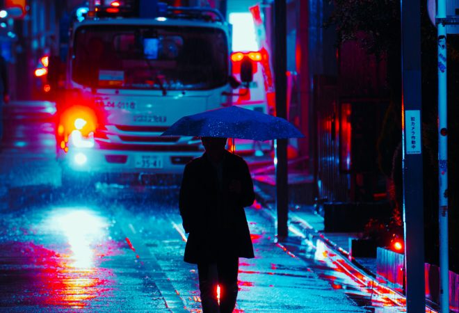 Tokyo Under Rain
