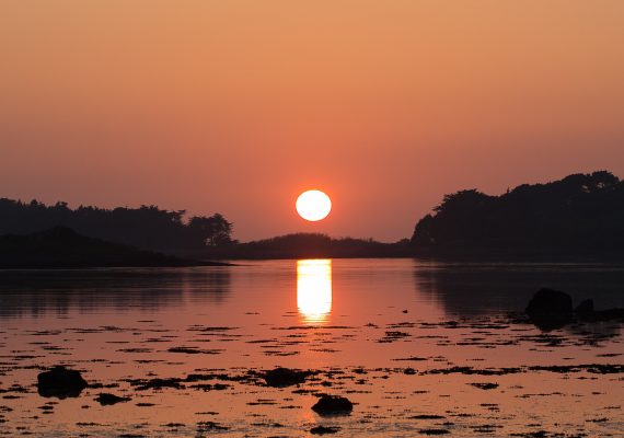 Coucher de soleil sur Penvénan