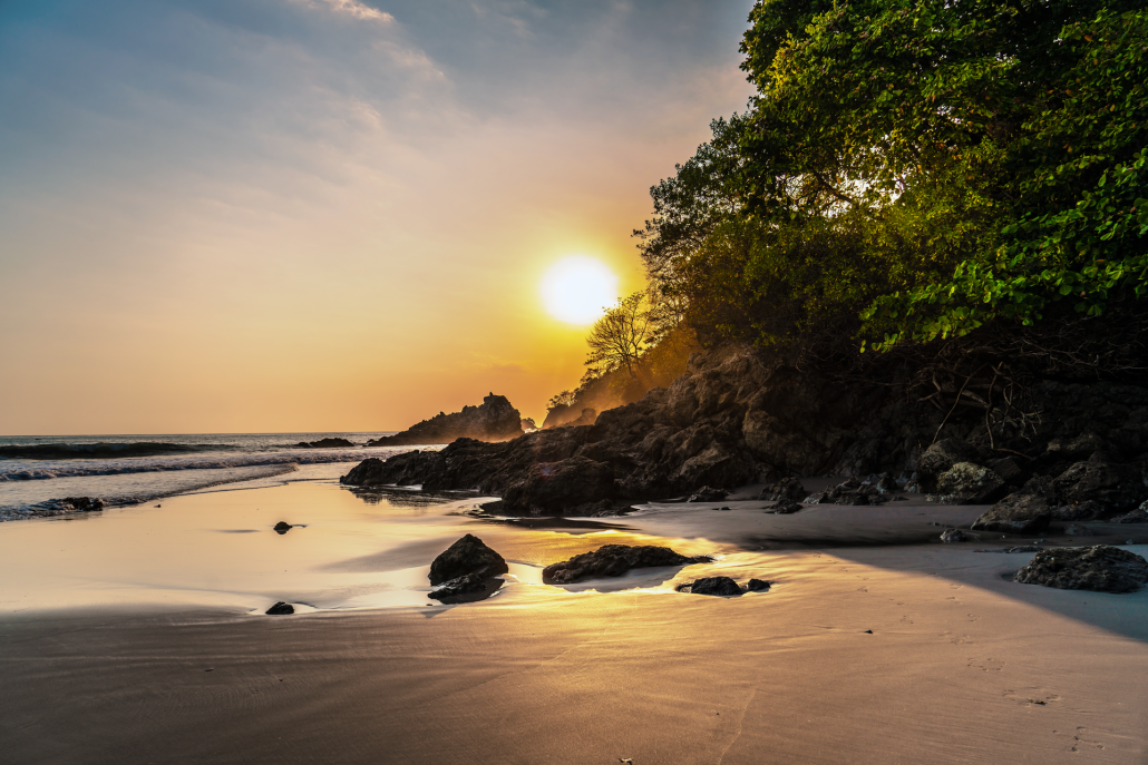 Sunsets on Manuel Antonio beach