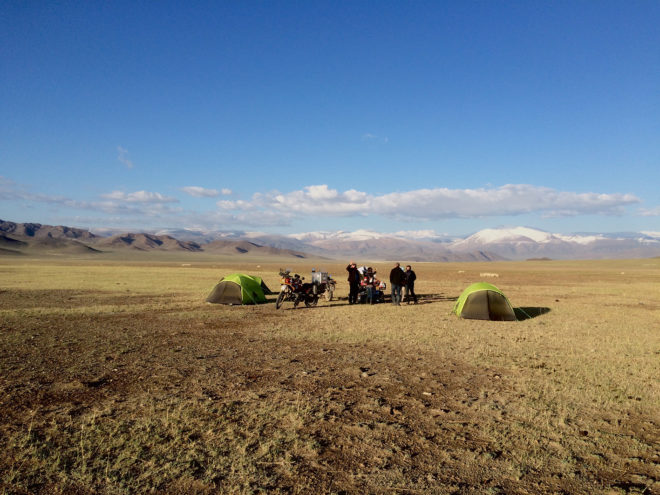 Bivouac en Mongolie