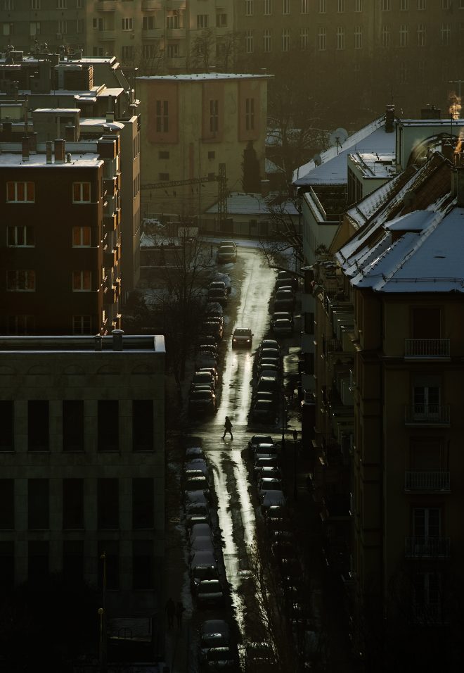 Winter end of the day