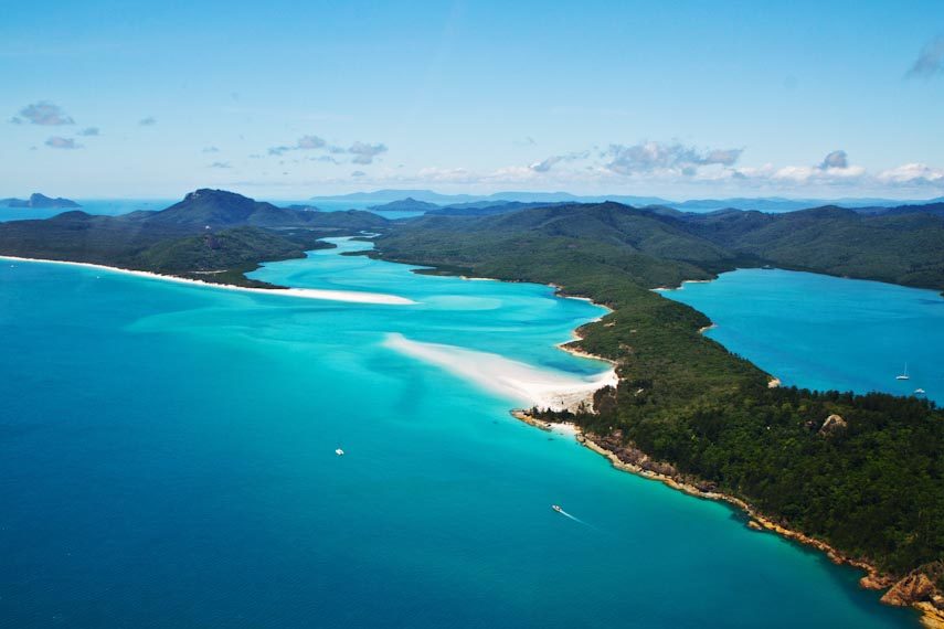 Whitsunday australien vu du ciel