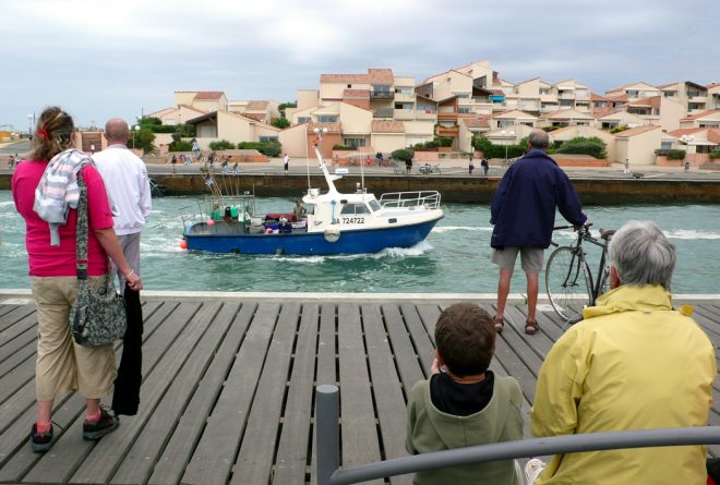 Dimanche à l'entrée du port, Capbreton