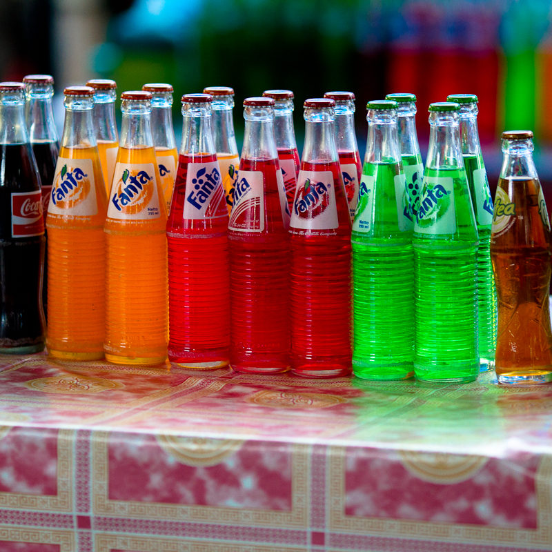 Bouteilles acidulées