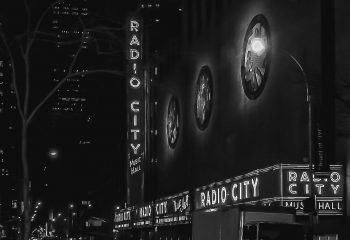 City lights in Manhattan