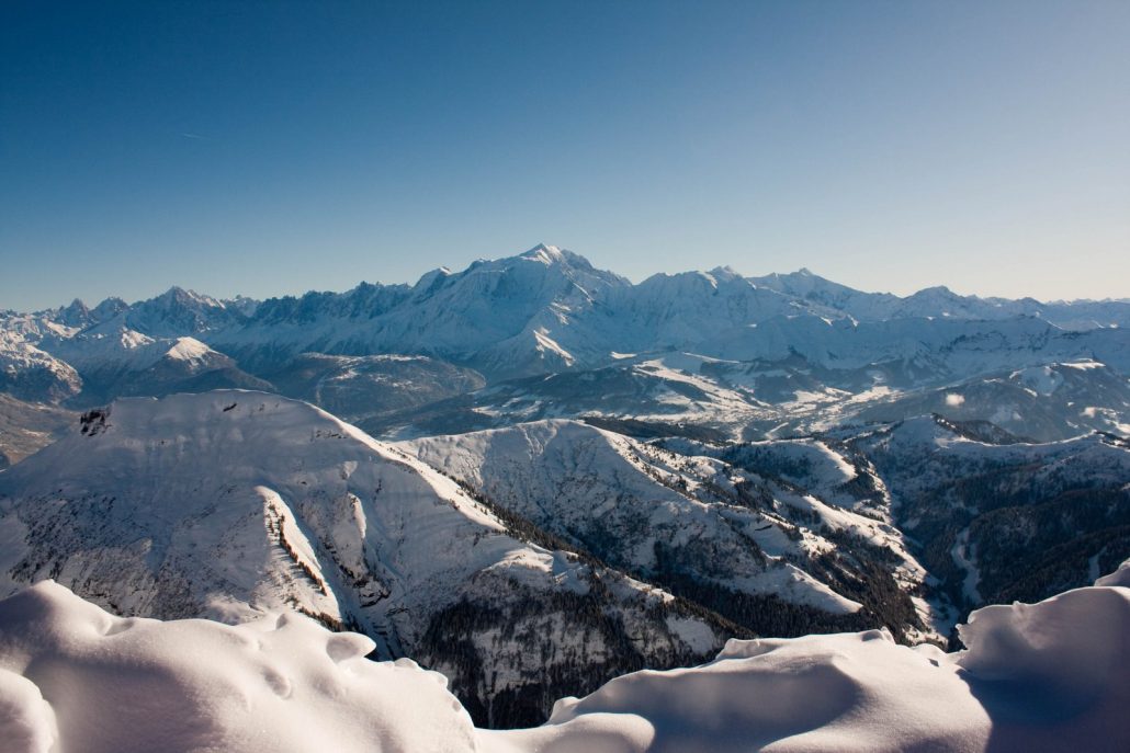Vue sur Mont-Blanc