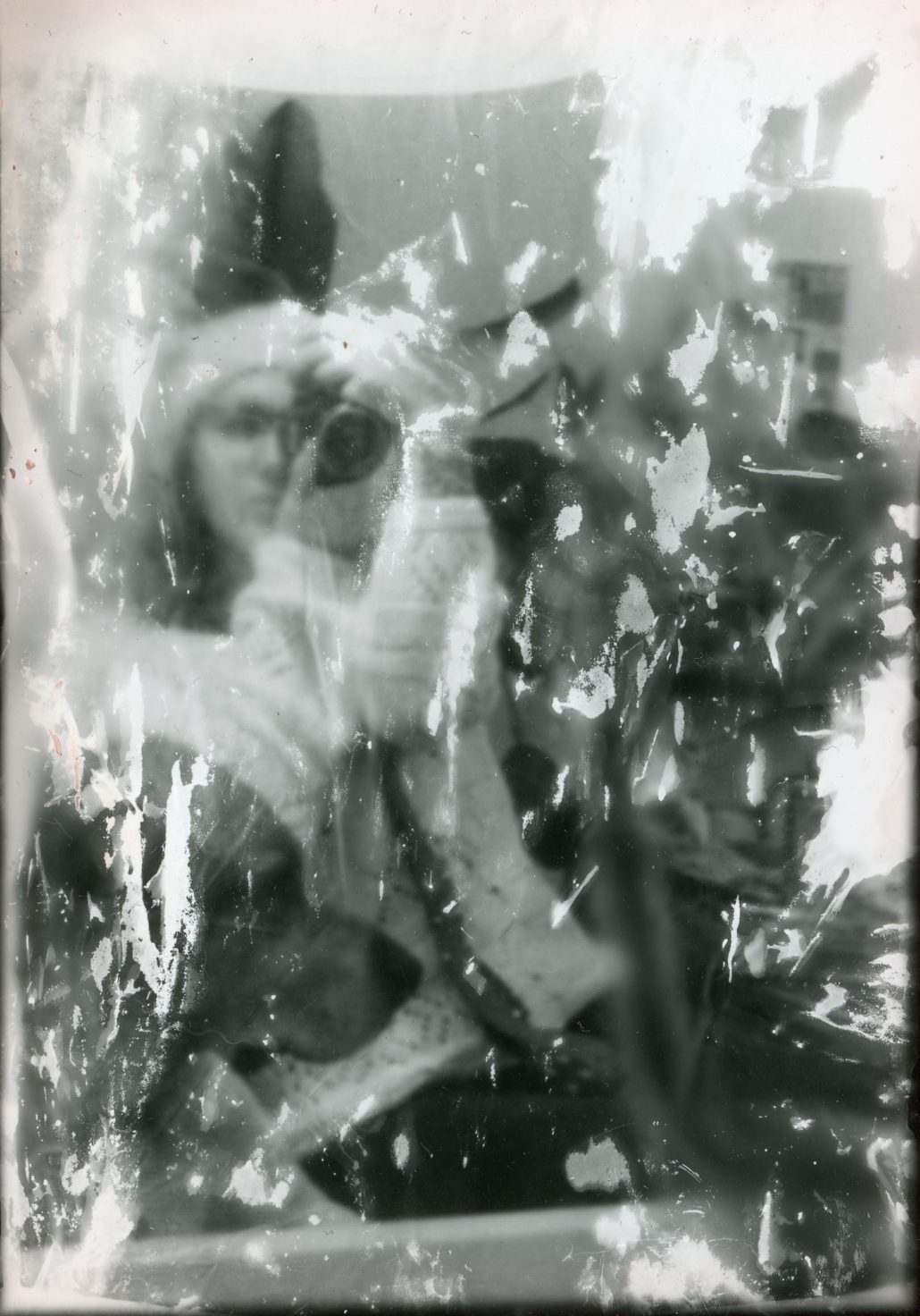 auto tirage et gant de latex