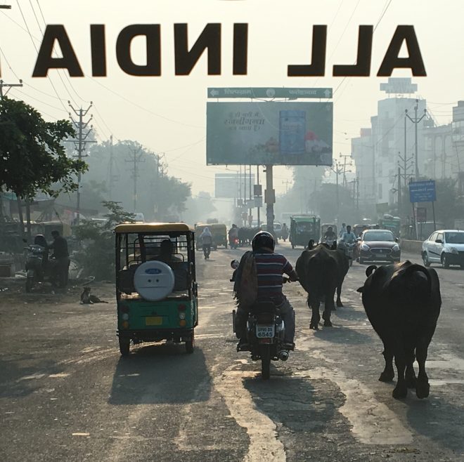 On the road in india