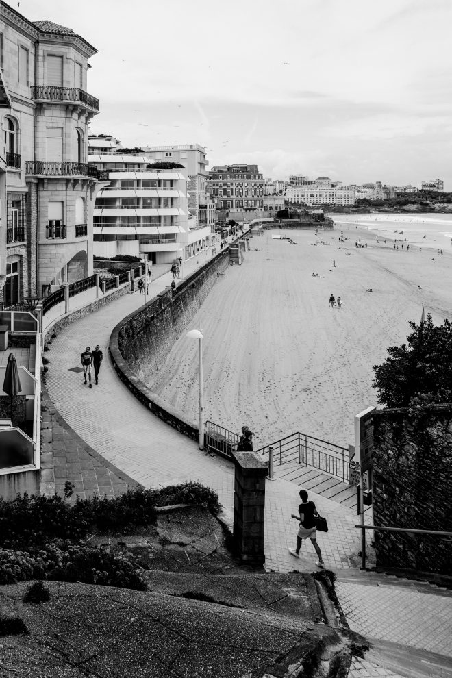 Biarritz, descente à la plage