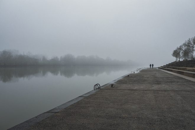 Promemade sous le brouillard