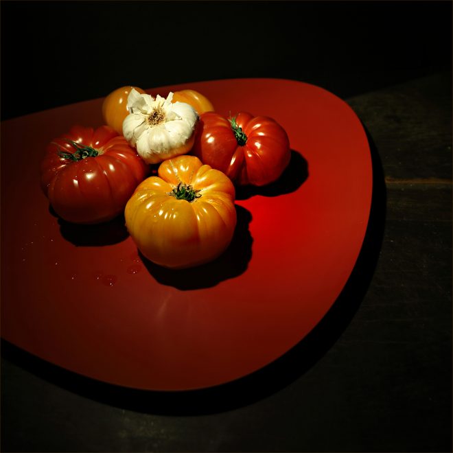 A LA MIASON Rouge & Jaune sur Rouge