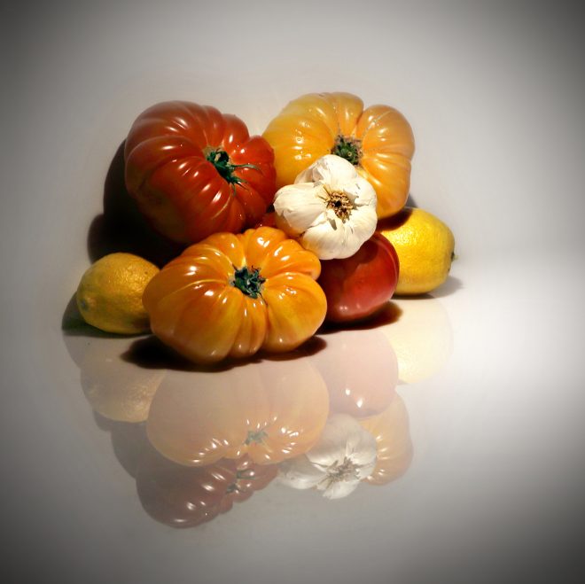 A LA MAISON Jaune & Rouge sur Blanc