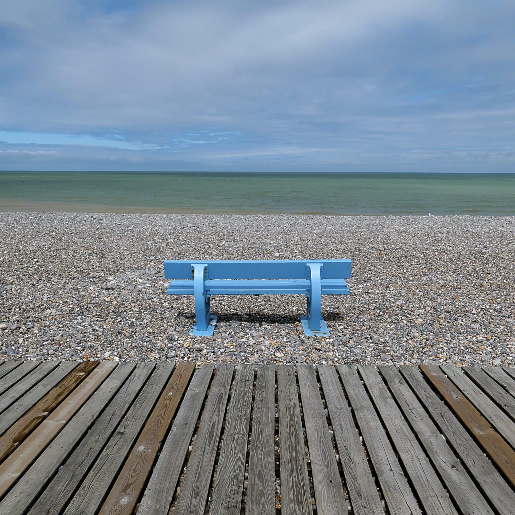 Banc bleu