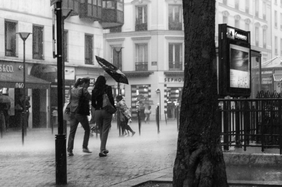 Pluie d’été à Paris