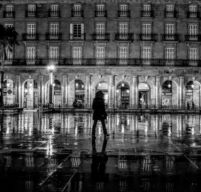 rainy night Bilbao
