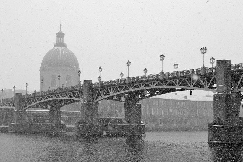 Toulouse sous la neige.