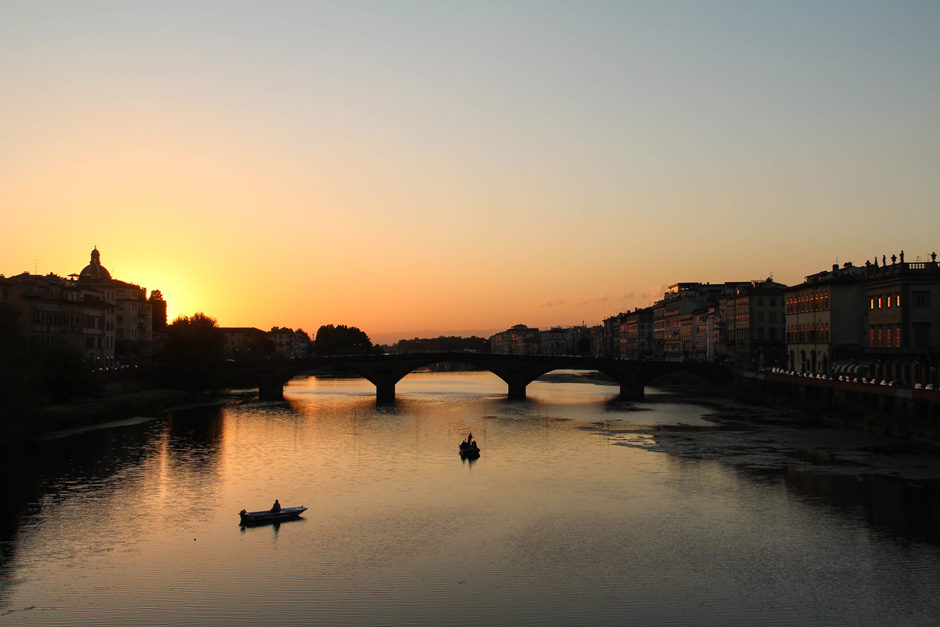 Coucher de soleil sur Firenze