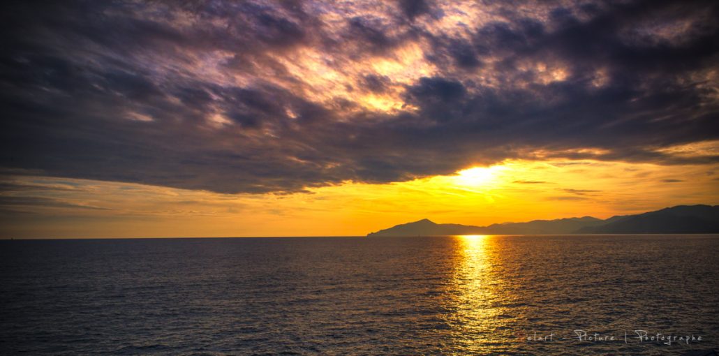 Coucher de Soleil sur Sestri Levante [Italie]