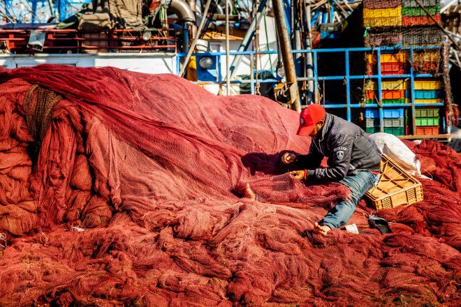 Réparateur de filet de pêche - Maroc