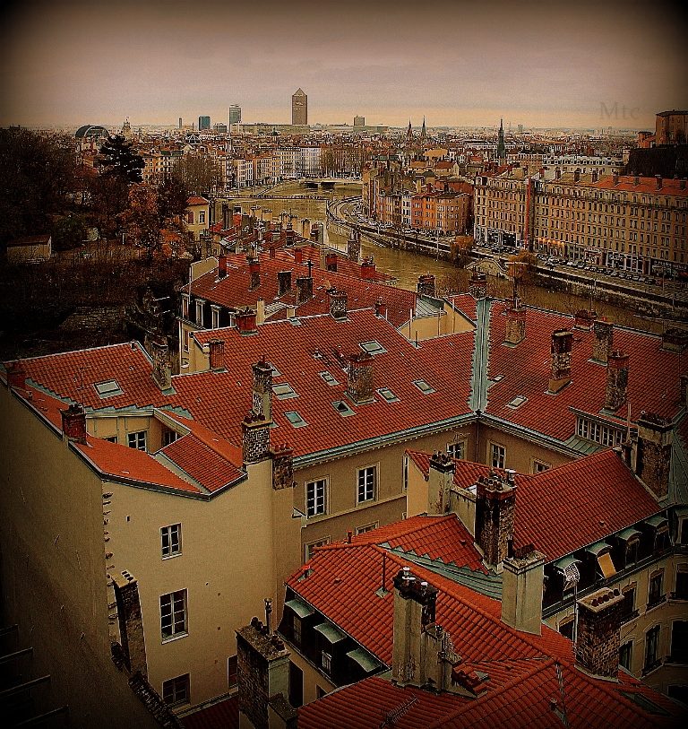 Lyon vu du ciel.
