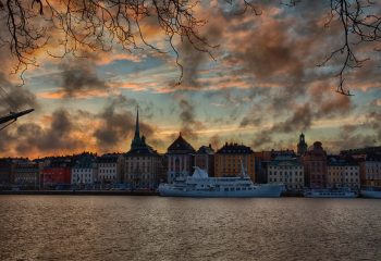 Couché de soleil sur Stockholm