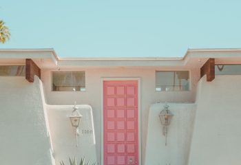 The Pink door in Palm Springs