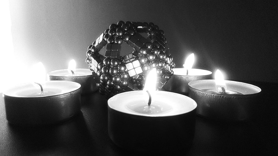 Bougies et Icosaèdre