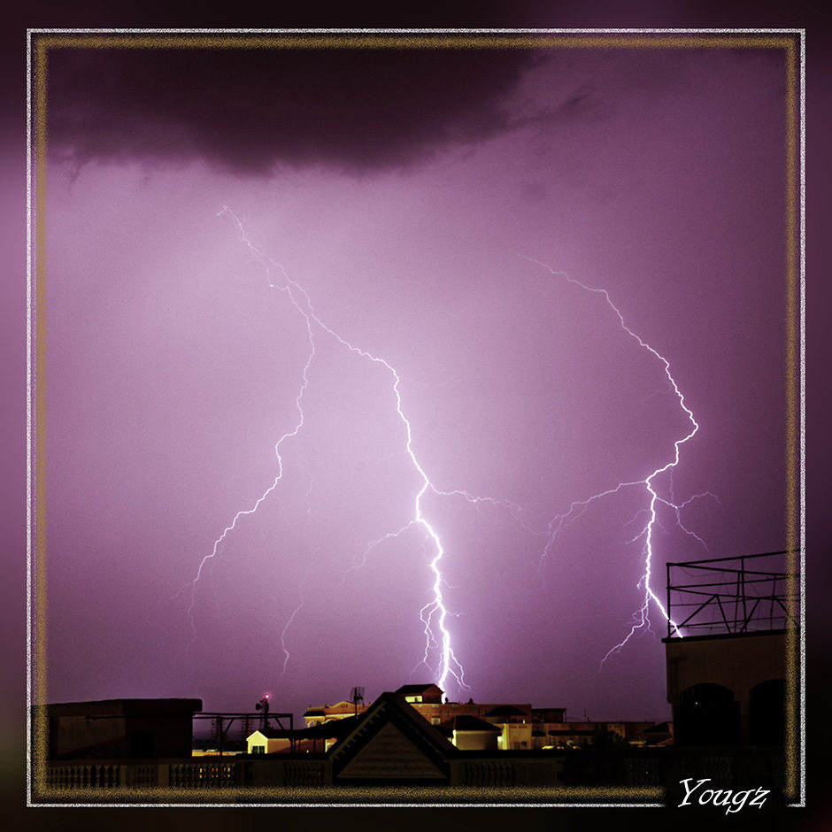 Orage depuis ma terrasse