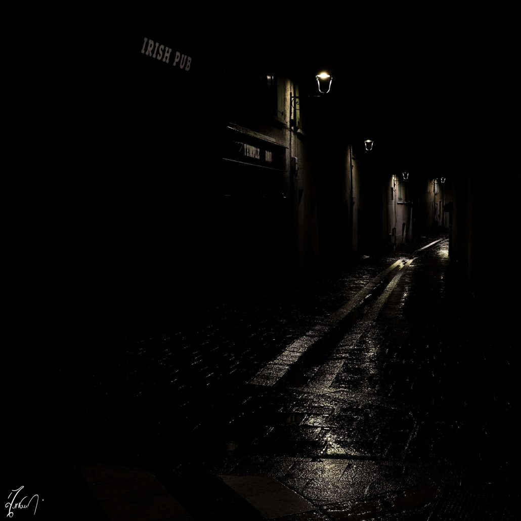 down the street from me…