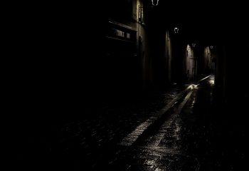 down the street from me...