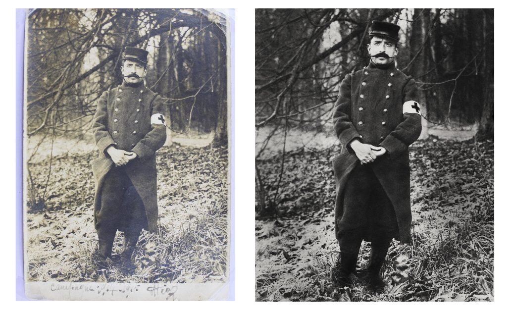 Restauration brancardier 1914