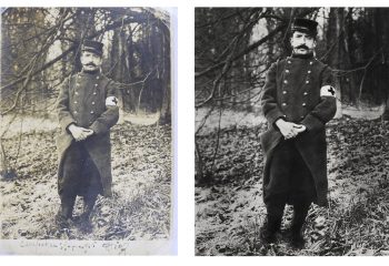 Restauration brancardier 1914