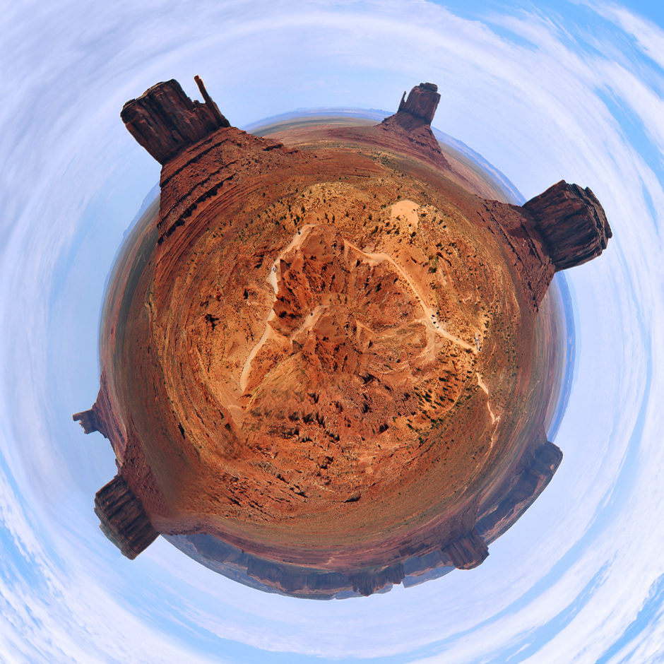 Monument Valley Stereographic