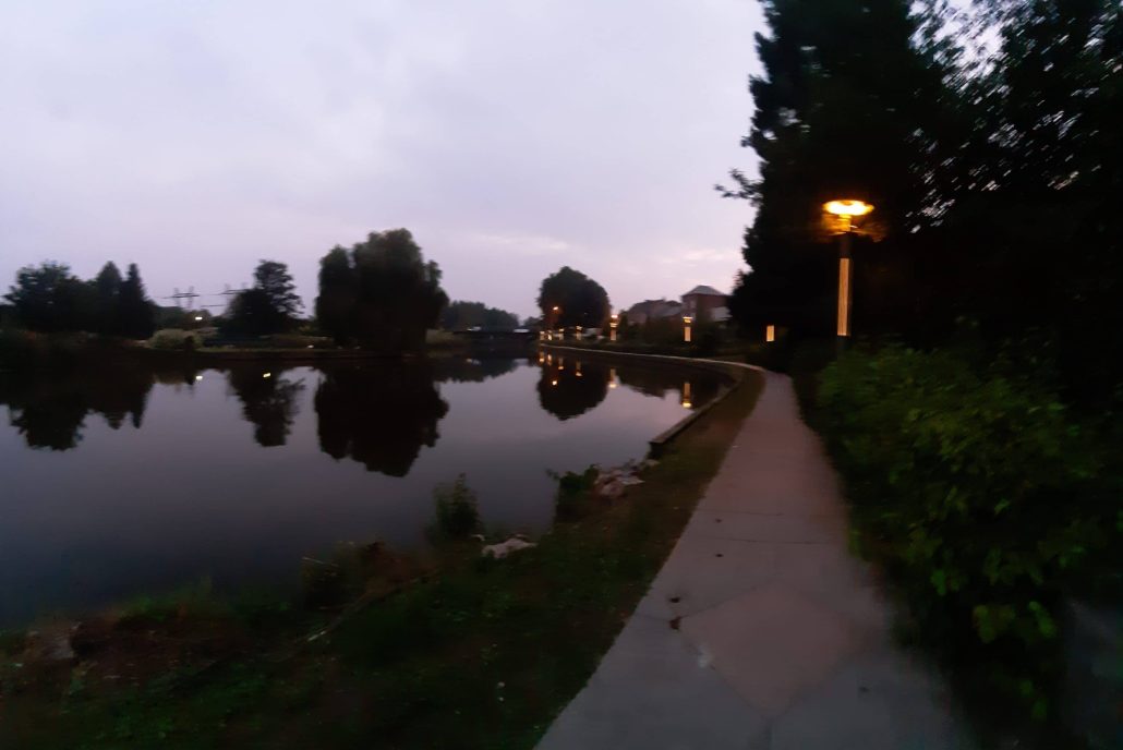 La sambre en début de soirée