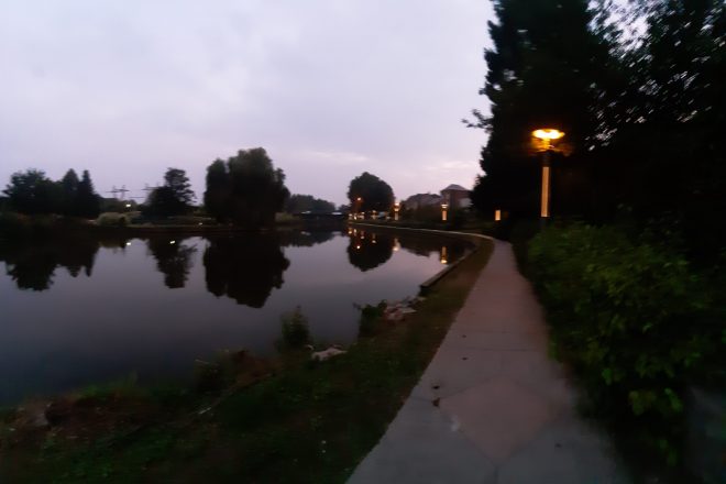 La sambre en début de soirée