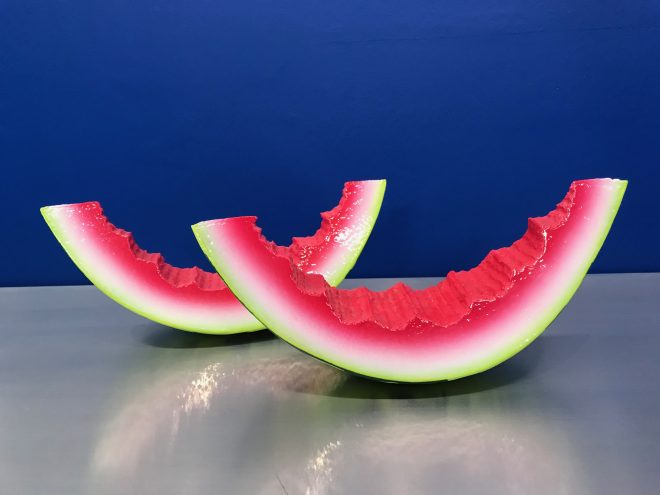 Tranche de pastèque en faïence